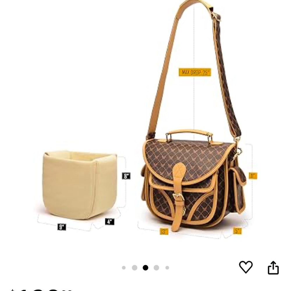 Handbag With Configurable Insert - Designer Purse… - image 2